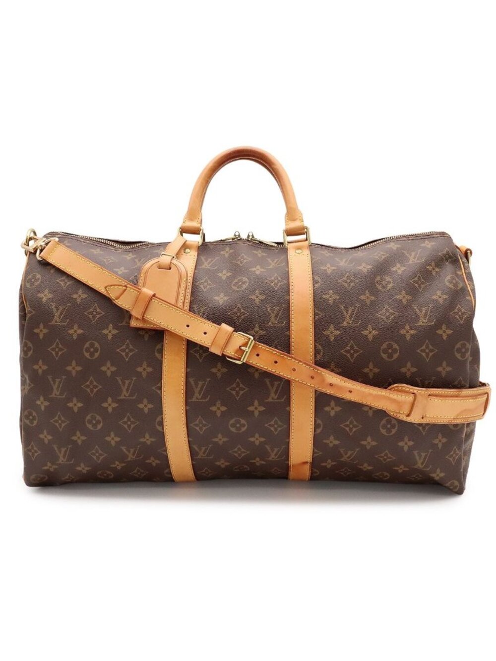 Louis Vuitton Monogram Keepall Bandouliere 50 Boston Bag Purse 2-Way